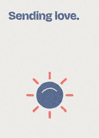 A sun. Sending love.