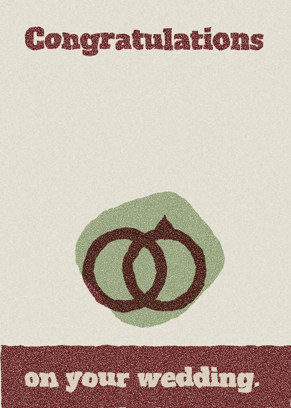 Two rings. Congratulations on your wedding.